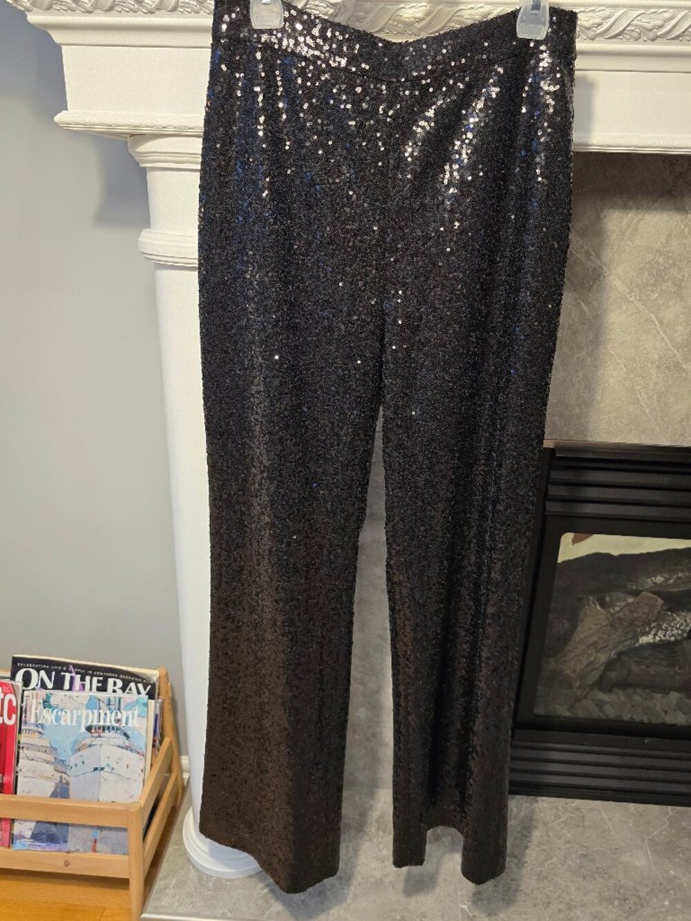 Filippa K Stevie Black Sequin Pants sz 36